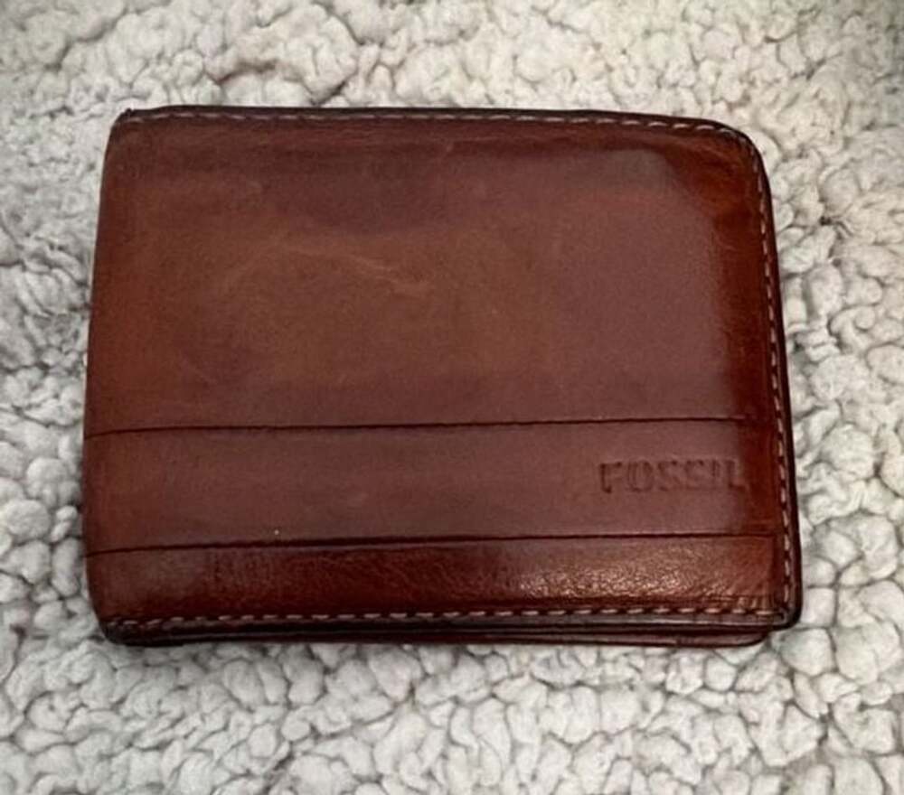 Fossil Brown Leather Bifold Wallet